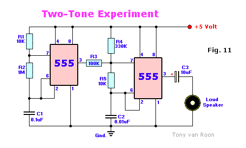 555 Two-tone experiment